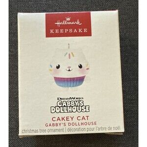 Gabbys Dollhouse Cakey Cat Mini Ornament Hallmark Keepsake 1 Inch